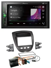 Pioneer 2DIN MP3 DAB USB Bluetooth Autoradio für Citroen C1 Peugeot 107 Toyota A