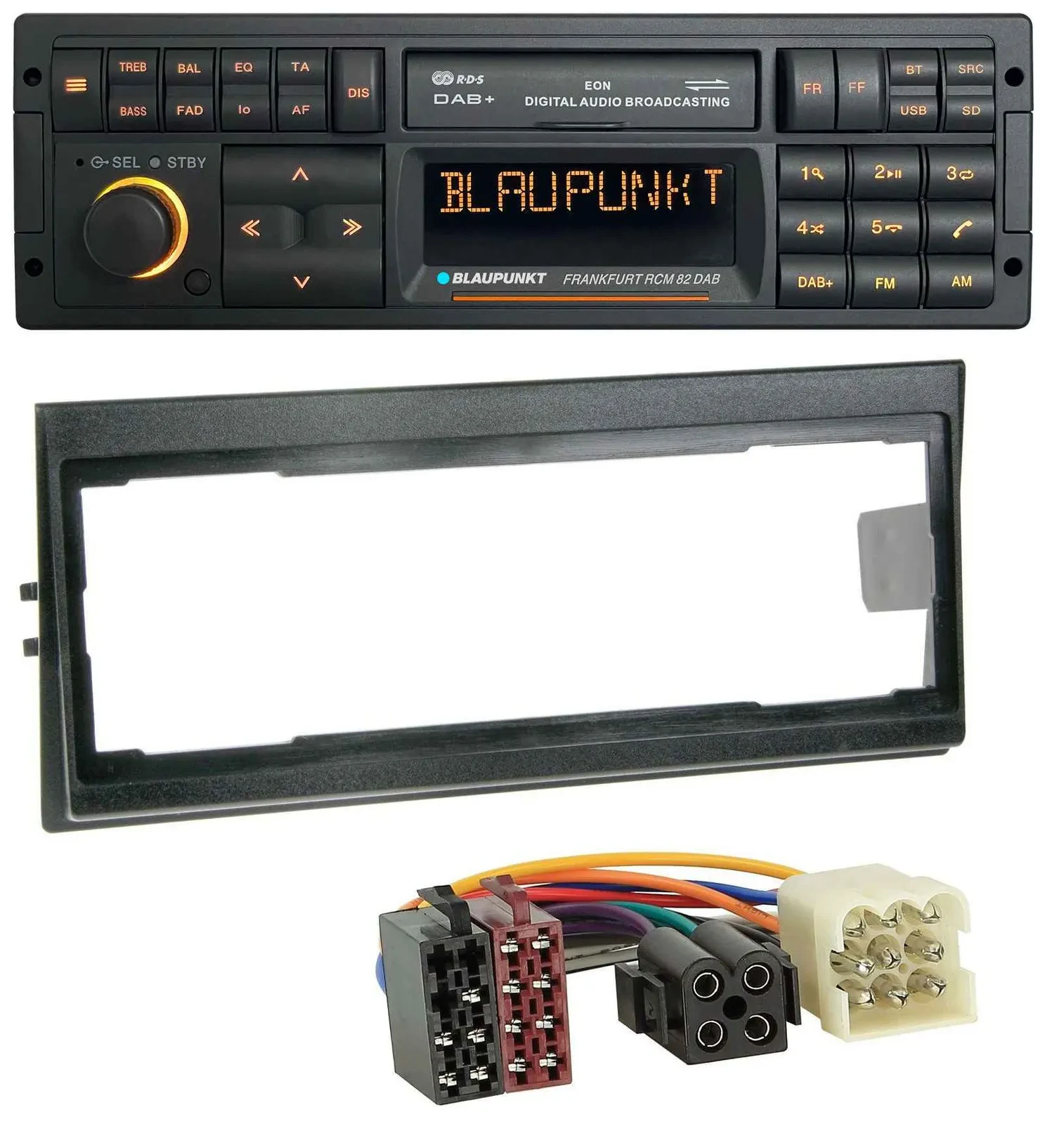 Blaupunkt USB DAB SD MP3 Bluetooth Autoradio für Volvo 740, 760 (1982-1992)