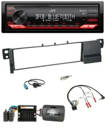 JVC Bluetooth USB DAB Lenkrad Autoradio für BMW 3er E46 2001-2007 Quadlock