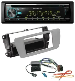 Автомагнитола для Seat Ibiza Pioneer DAB MP3 CD USB Bluetooth, серый