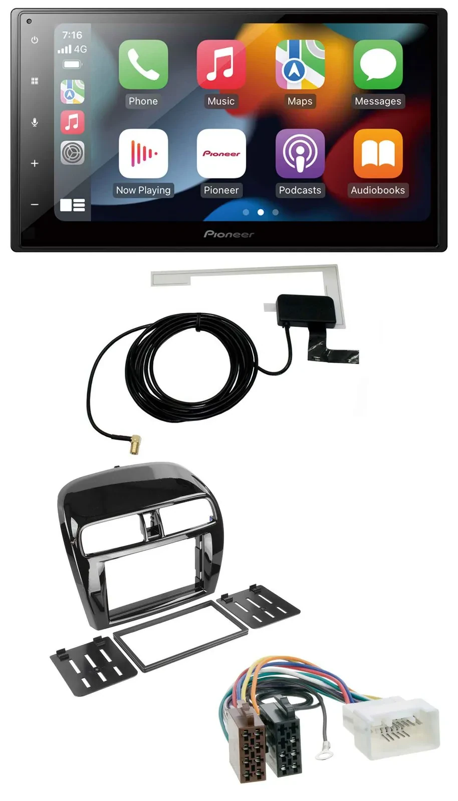 Автомагнитола для Mitsubishi Space Star/Mirage Pioneer 2-DIN MP3 USB Bluetooth DAB