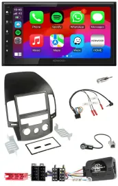 Kenwood Lenkrad USB DAB 2DIN Bluetooth Autoradio für Hyundai i30 ab 2009