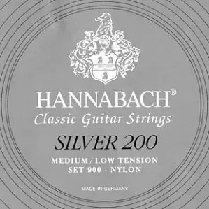 Струны для классической гитары Hannabach 900MLT SILVER 200