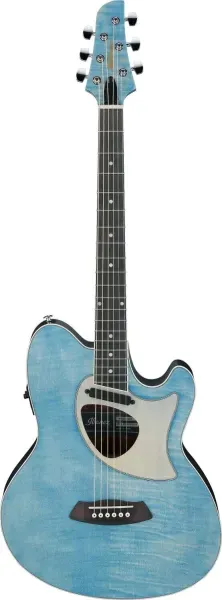 IBANEZ TCM50FM Akustikgitarre, Open Pore Denim Blue