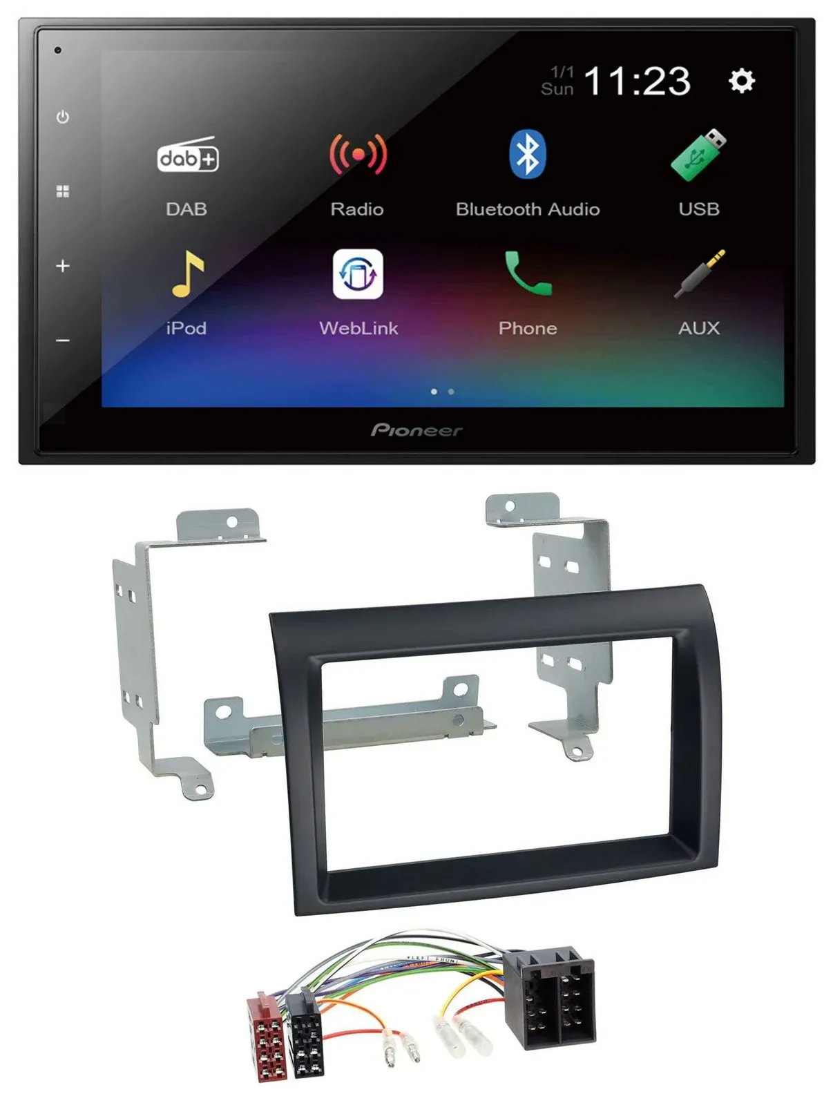 Pioneer USB Bluetooth DAB 2DIN MP3 Autoradio für Citroen Jumper Peugeot Boxer Fi