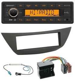Continental 1DIN DAB MP3 AUX USB Autoradio für Renault Laguna 3 (ab 2008)