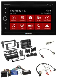 Blaupunkt 2DIN Lenkrad Bluetooth USB TMC DAB Navigation für BMW 3er E46 02-06 1