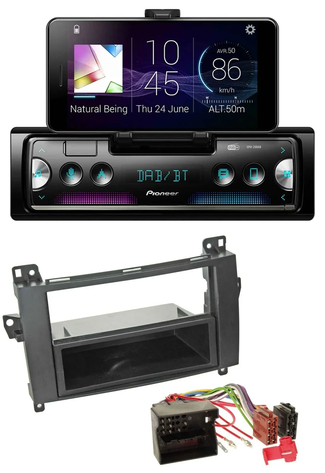 Pioneer USB MP3 Bluetooth DAB Autoradio für Mercedes A-Klasse 04-12 W169 C169