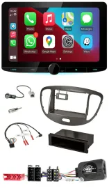 Kenwood Lenkrad USB DAB Bluetooth Autoradio für Hyundai i10 ISO 2009-13 dunkelsi