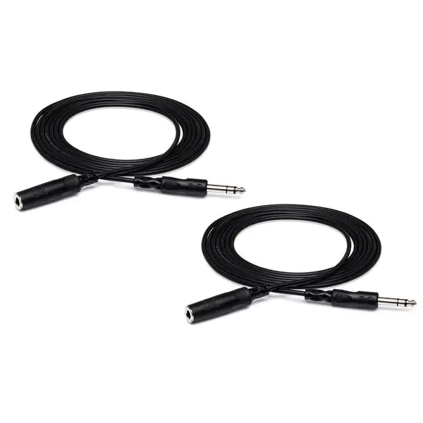 Коммутационный кабель Hosa 2x Stereo 1/4" Female Phone to 1/4" Male Phone TRS Headphone Cable, 25'