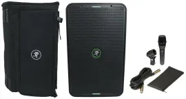 Mackie ShowBox Rechargeable 8" DJ PA Bluetooth Speaker+EM-89D Microphone+Gig Bag
