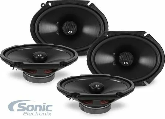 4) NVX NSP68 6x8" 80W RMS 2-Way N-Series Coaxial Car Audio Speakers