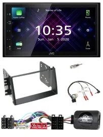 JVC DAB 2DIN Lenkrad Bluetooth USB Autoradio für Kia Soul 2009-2011