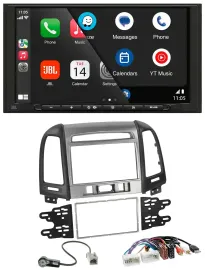 JBL MP3 DAB Bluetooth USB 2DIN Autoradio für Hyundai Santa Fe USB AUX 3 Schalter