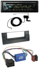 Pioneer MP3 AUX CD USB DAB Autoradio für BMW 5er E39 X5 E53 Aktivsystem Rundpin