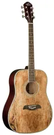 Oscar Schmidt Model OG2SM - Acoustic Spalted Maple Dreadnought Size Guitar - NEW