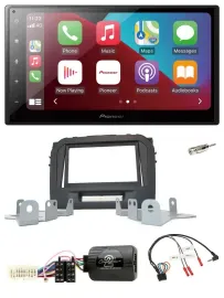 Pioneer USB Lenkrad DAB 2DIN Bluetooth Autoradio für Suzuki Vitara LY ab 04/2015