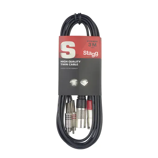 Коммутационный кабель Stagg STC3CMXM Black 3 м