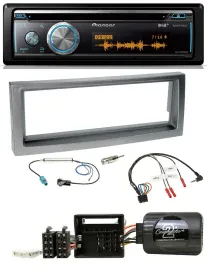 Автомагнитола Pioneer DAB, CD, USB, Bluetooth для Citroen C5 (с 2005), серый металлик