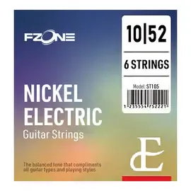 Струны для электрогитары FZONE ST105 Nickel Electric 10-52