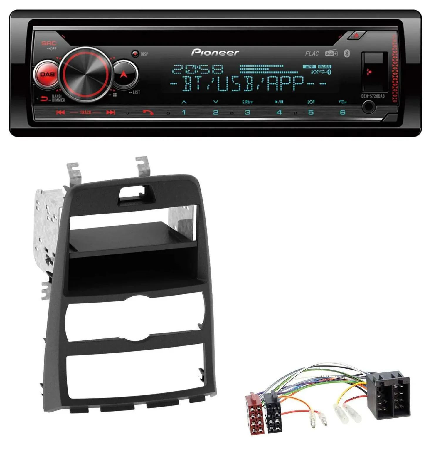 Pioneer MP3 DAB CD Bluetooth USB Autoradio für Hyundai Genesis BK 10-12 Klimaaut