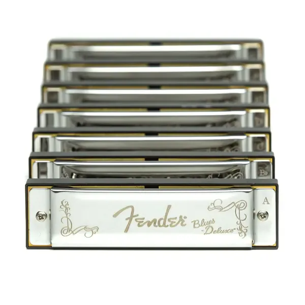 Набор губных гармошек диатонических Fender Blues Deluxe 7 Set (C, G, A, D, F, E, Bb)