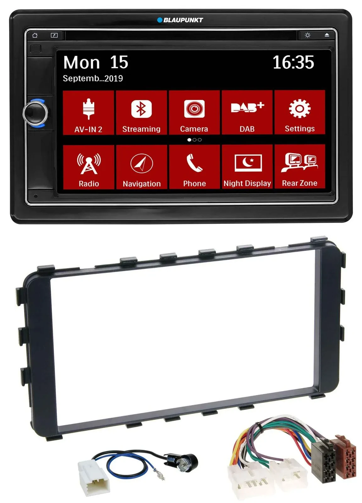 Автомагнитола для Toyota Yaris (2006–2011) Blaupunkt 2DIN Bluetooth DAB USB DVD MP3
