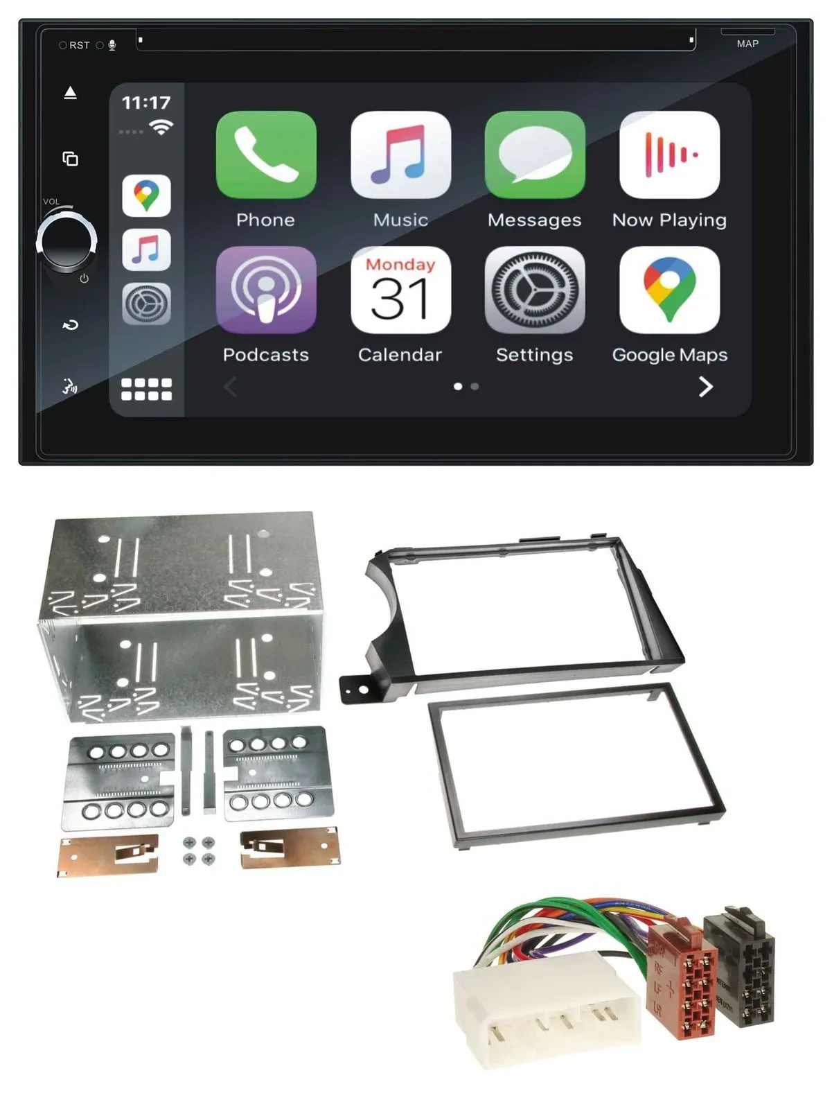Blaupunkt 2DIN Bluetooth DAB USB DVD MP3 Autoradio für SSangYong Actyon Kyron 20