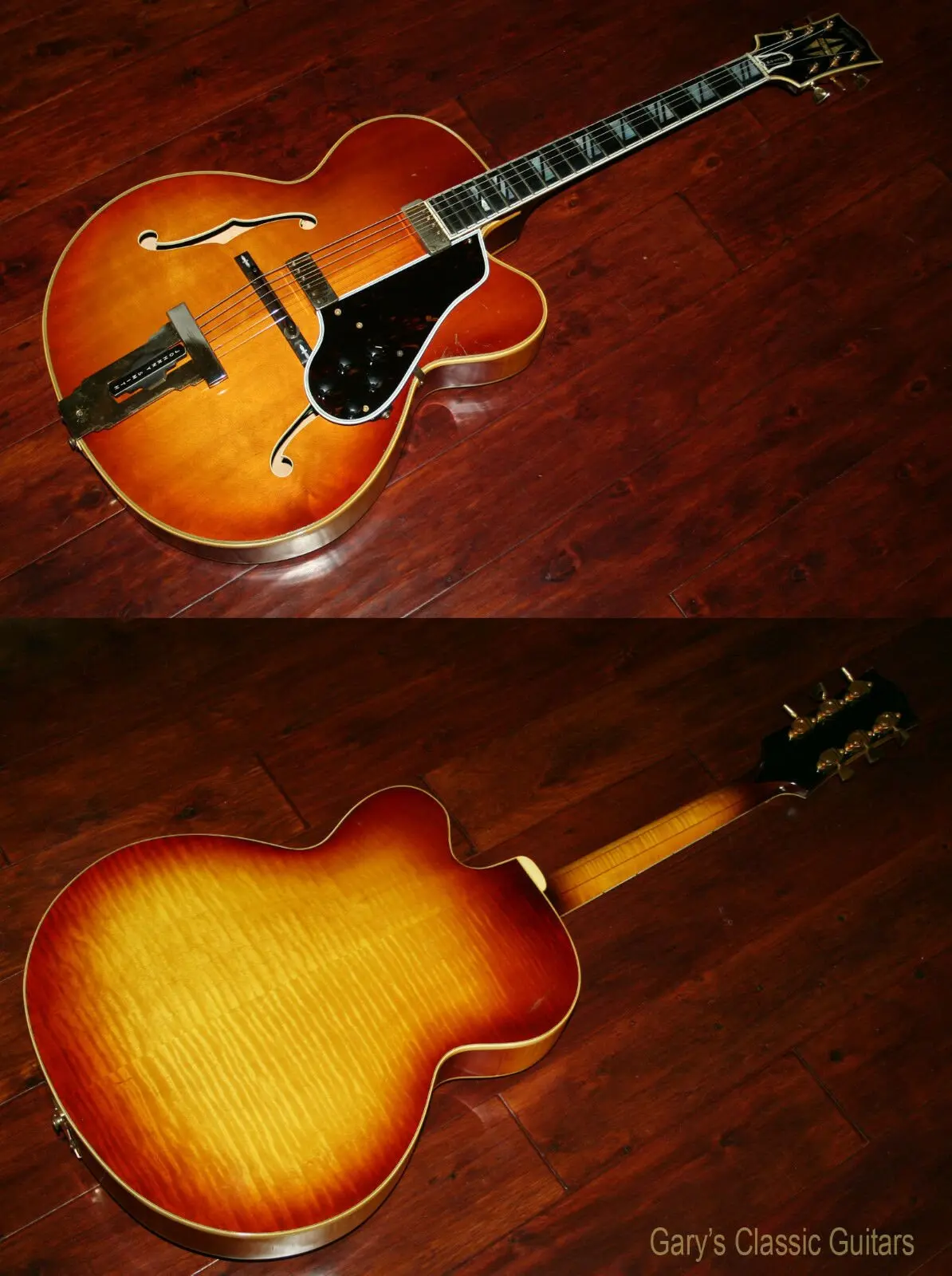 Электрогитара полуакустическая Gibson Johnny Smith D Iced Tea Sunburst w/case USA 1965