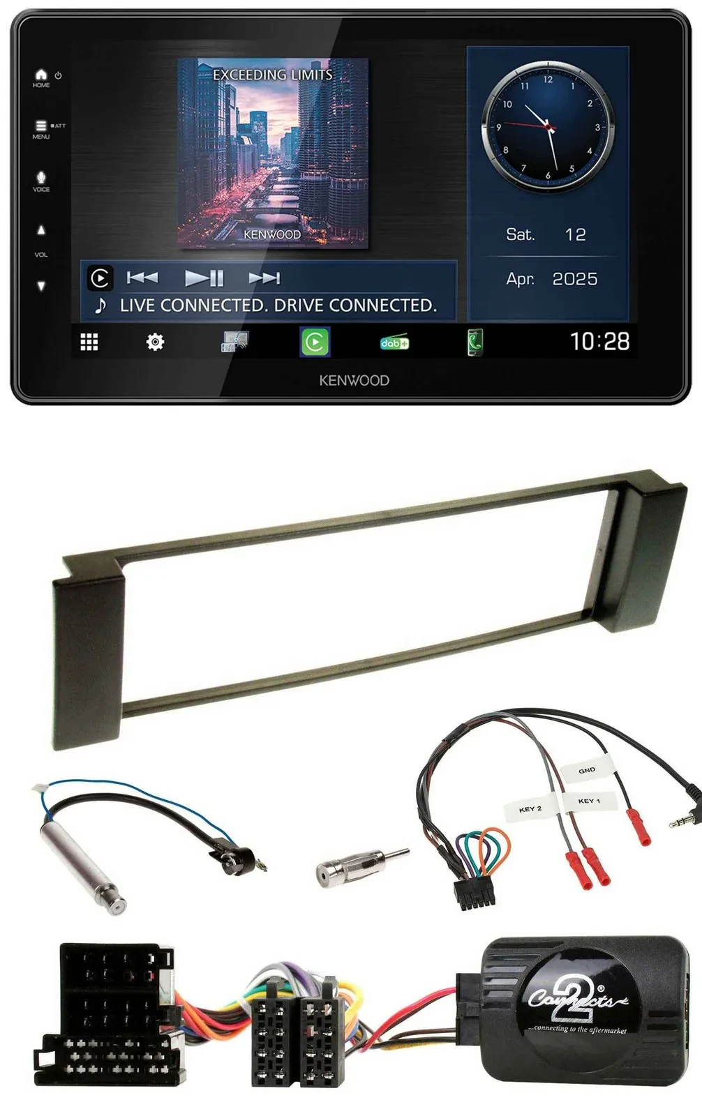 Автомагнитола для Audi A3/A6 (2000–2004) Kenwood Bluetooth USB DAB