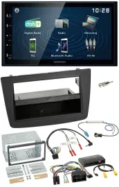 Автомагнитола Kenwood 2DIN Bluetooth USB DAB для Alfa Romeo Mito (2014–2018)