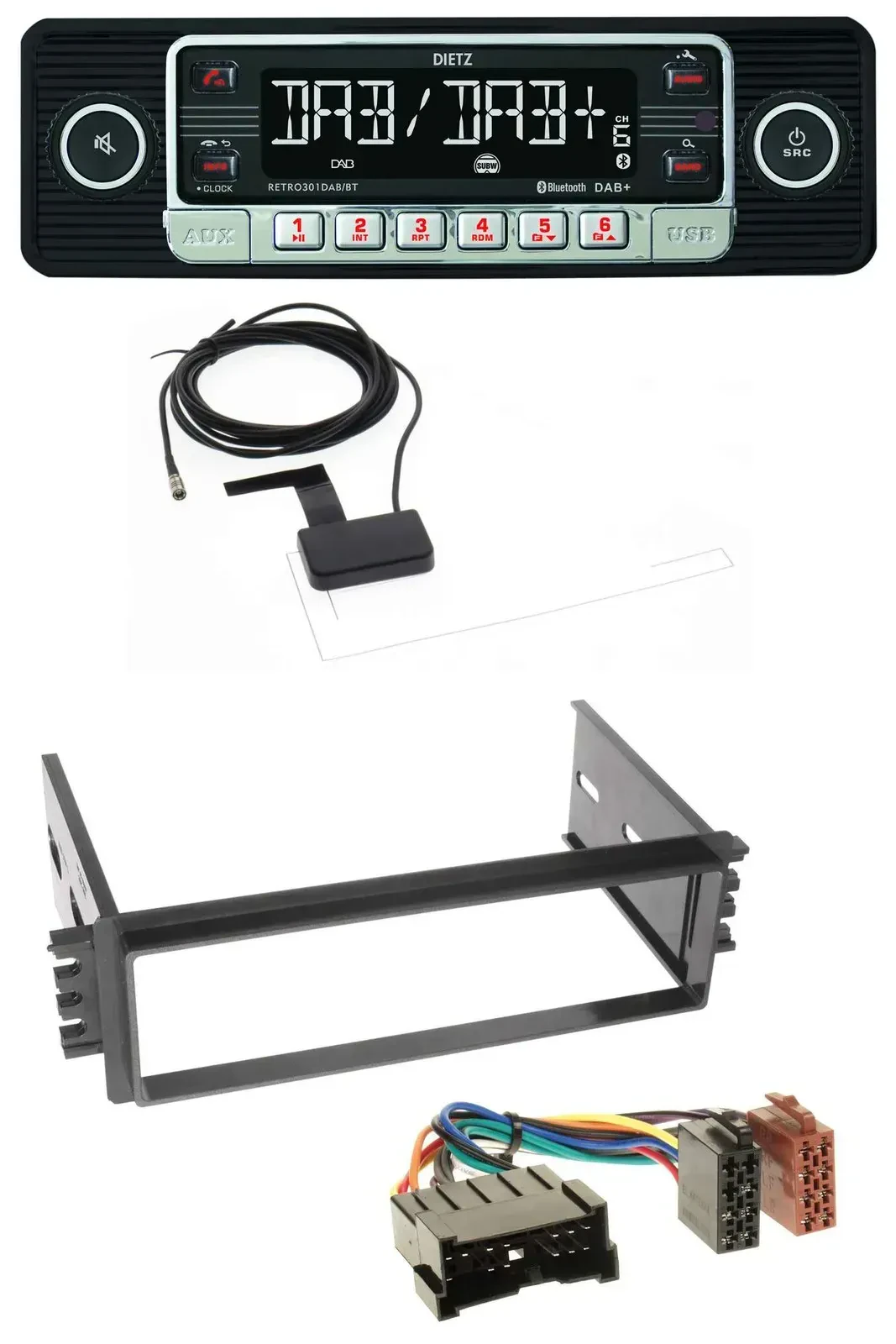 Dietz DAB Bluetooth USB MP3 Autoradio für Hyundai Accent (2002-2005)