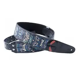 Ремень для гитары RightOn Straps Steady Mojo Tiki Blue