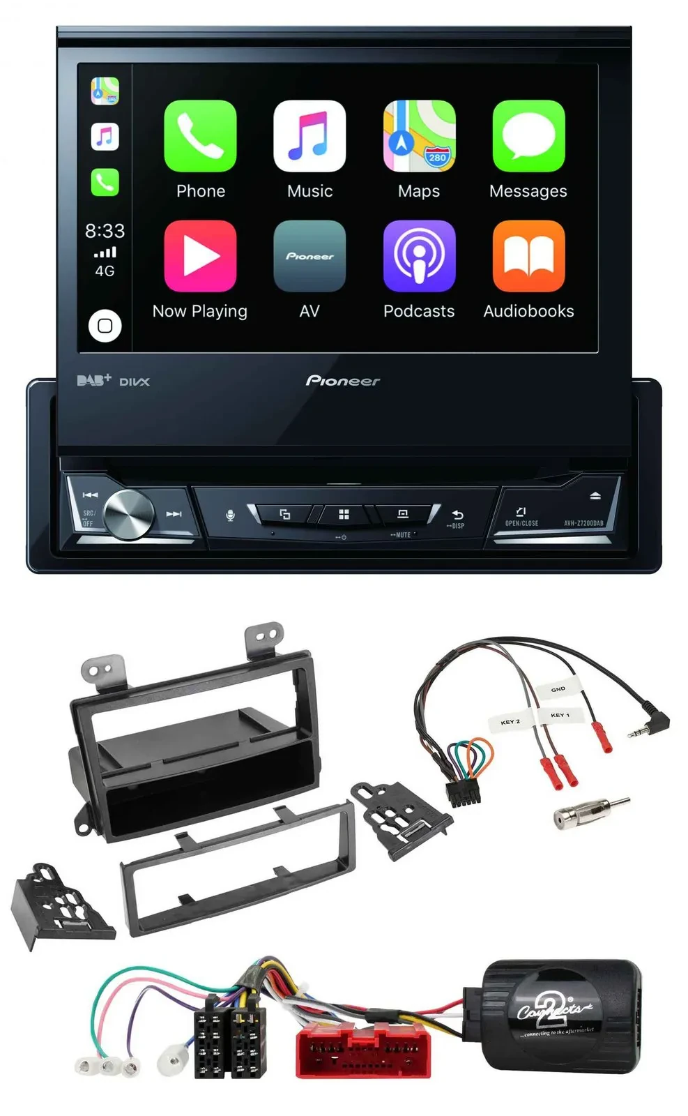 Pioneer DVD Bluetooth DAB USB Lenkrad Autoradio für Mazda MPV (2000-2006)