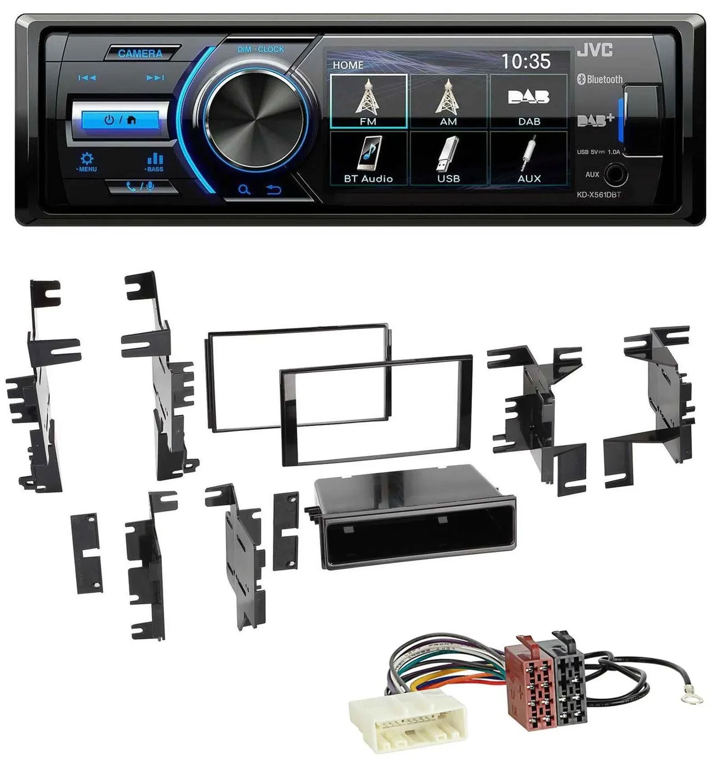 JVC Bluetooth MP3 USB DAB Autoradio für Nissan Navara NV NV200 (ab 12)