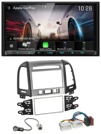 Kenwood MP3 2DIN USB DAB Bluetooth Autoradio für Hyundai Santa Fe 3 Schalter 06-