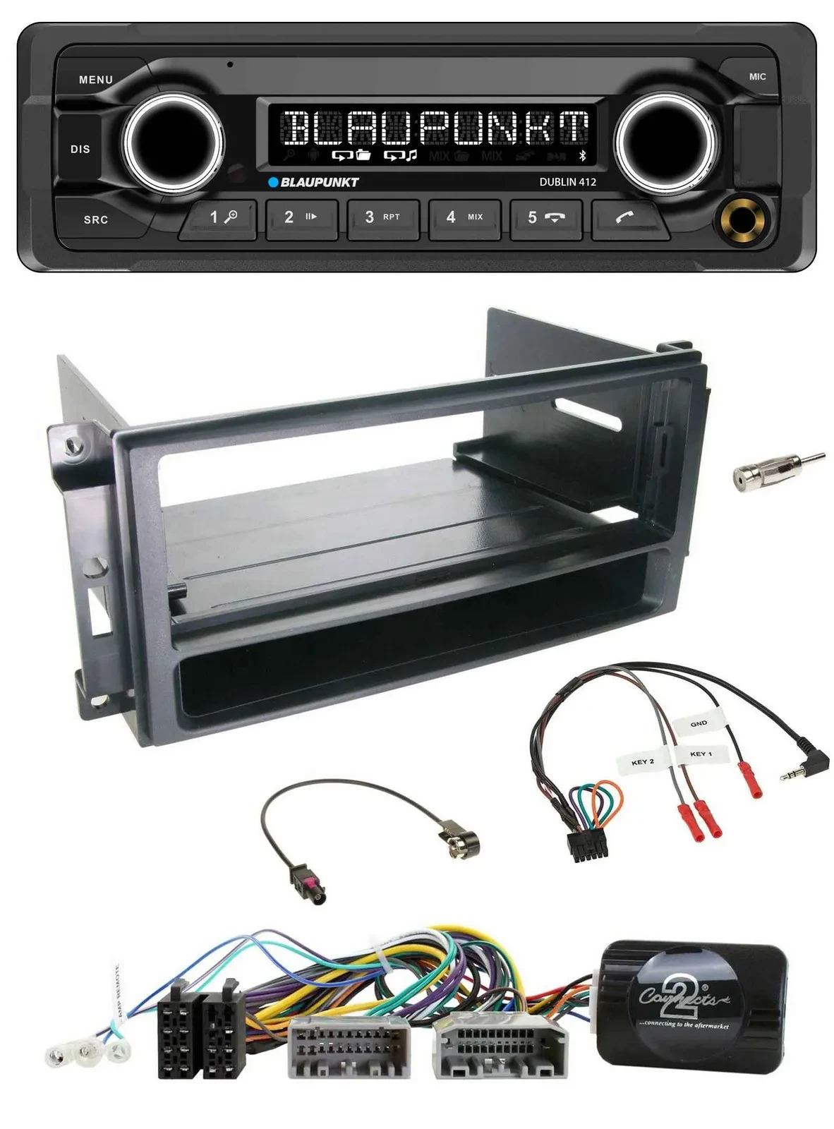 Blaupunkt MP3 Bluetooth USB Lenkrad Autoradio für Chrysler Dodge Jeep