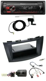 Pioneer 1DIN USB DAB MP3 Lenkrad Autoradio für Suzuki Swift Sport ab 2011 schwar