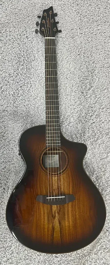 Breedlove Pursuit Exotic S Concert Edgeburst CE Acoustic Electric Koa Guitar