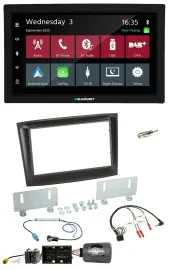 Blaupunkt 2DIN Lenkrad USB Bluetooth DAB Autoradio für Fiat Doblo ab 2015 schwar