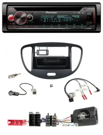 Автомагнитола Pioneer DAB, CD, Bluetooth, USB для Hyundai i10 (2009–2013), ISO, с поддержкой управления с руля