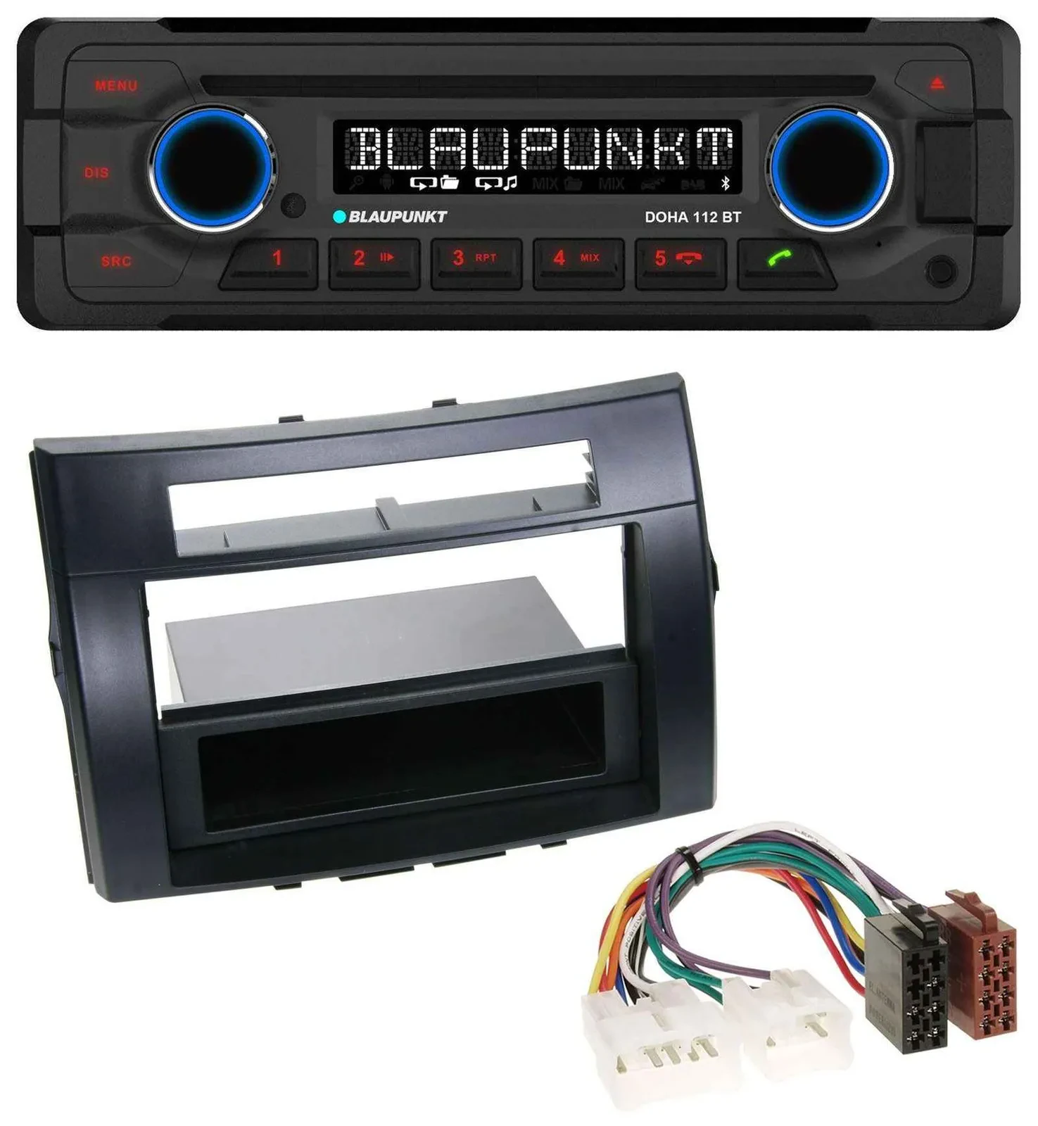 Blaupunkt AUX MP3 CD Bluetooth USB Autoradio für Toyota Corolla Verso 04-09 schw