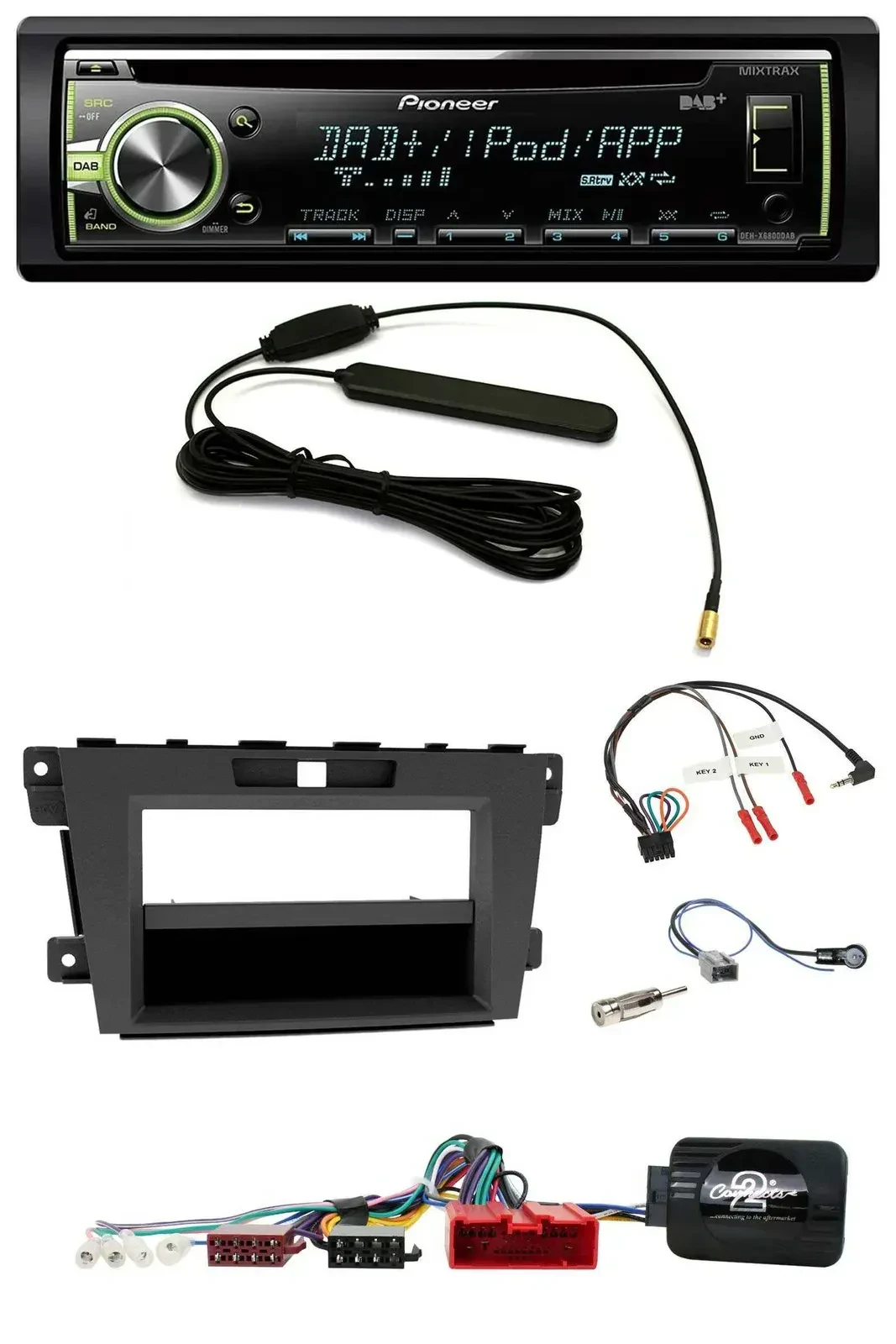 Автомагнитола для Mazda CX-7 (2009–2013) Pioneer MP3, USB, CD, DAB, поддержка управления с руля