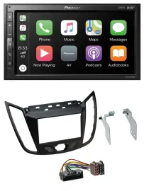 Pioneer USB MP3 DAB 2DIN Bluetooth Autoradio für Ford Kuga (DM2, ab 2013)