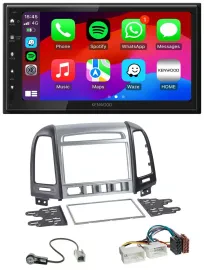 Kenwood MP3 USB DAB 2DIN Bluetooth Autoradio für Hyundai Santa Fe 4 Schalter ab