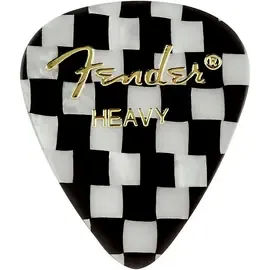 Медиаторы Fender 351 Sjhape Premium Picks, Checker Celluloid Heavy 12 Pack
