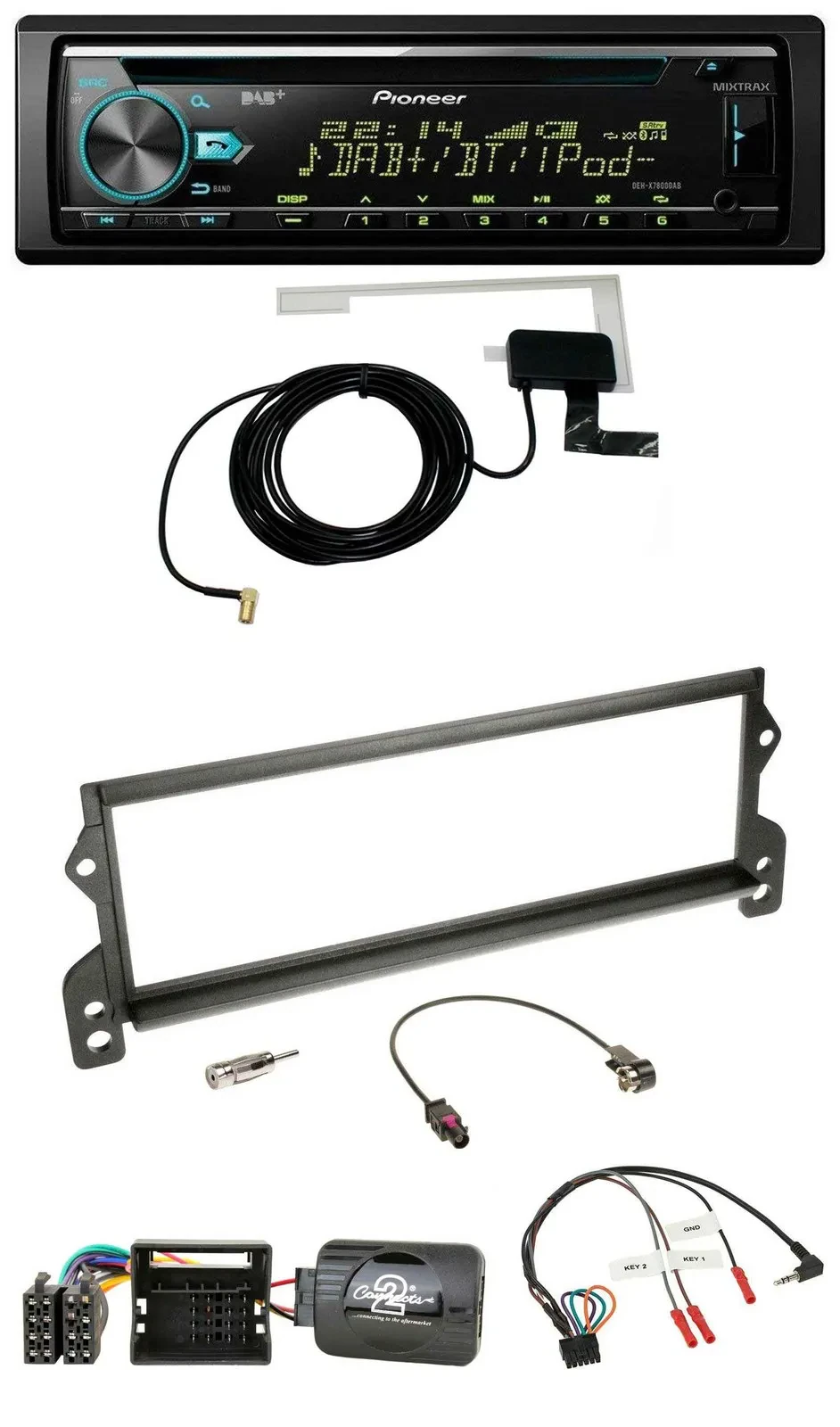 Автомагнитола Pioneer CD/USB/DAB/MP3 для Mini (2001–2006), MOST, поддержка управления на руле