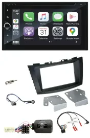 Blaupunkt DAB USB Bluetooth Lenkrad 2DIN TMC Navigation für Suzuki Swift ab 2011