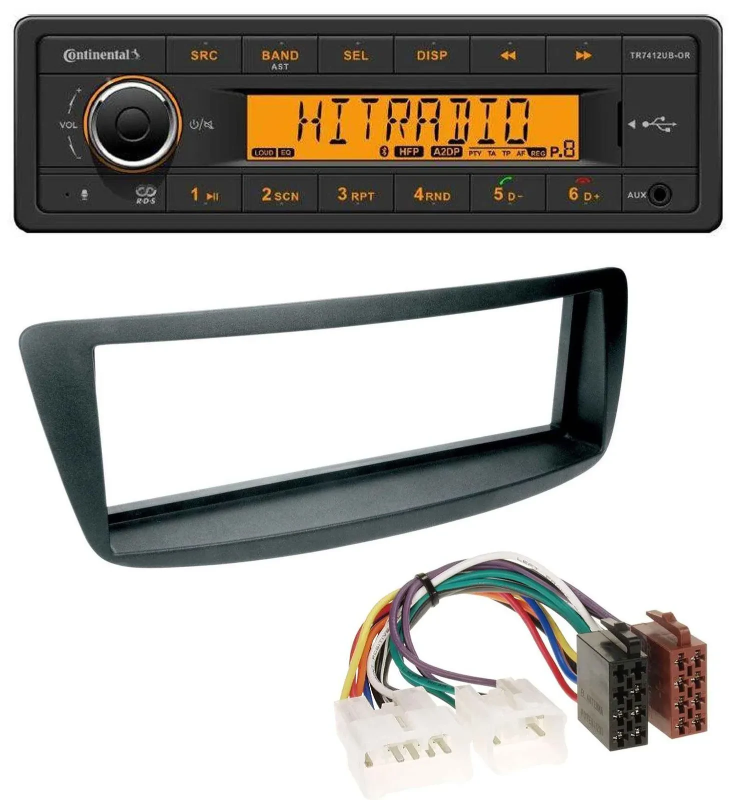 Continental MP3 Bluetooth AUX USB Autoradio für Toyota Aygo (AB1, 05-14)