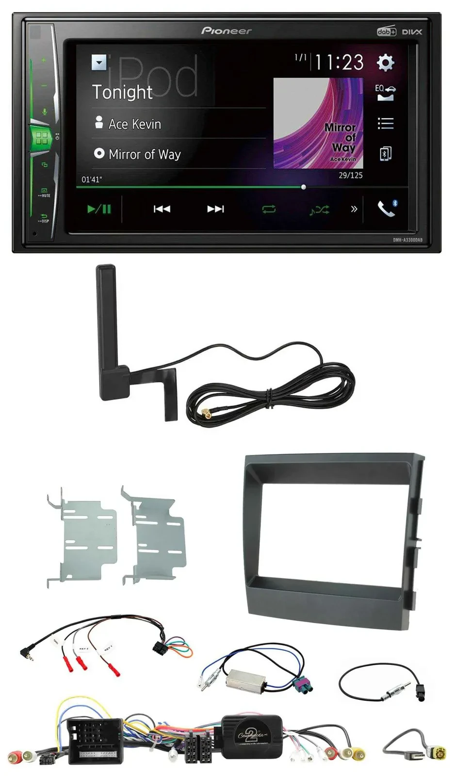 Pioneer MP3 DAB Lenkrad 2DIN Bluetooth Autoradio für Porsche Panamera 2009-2016